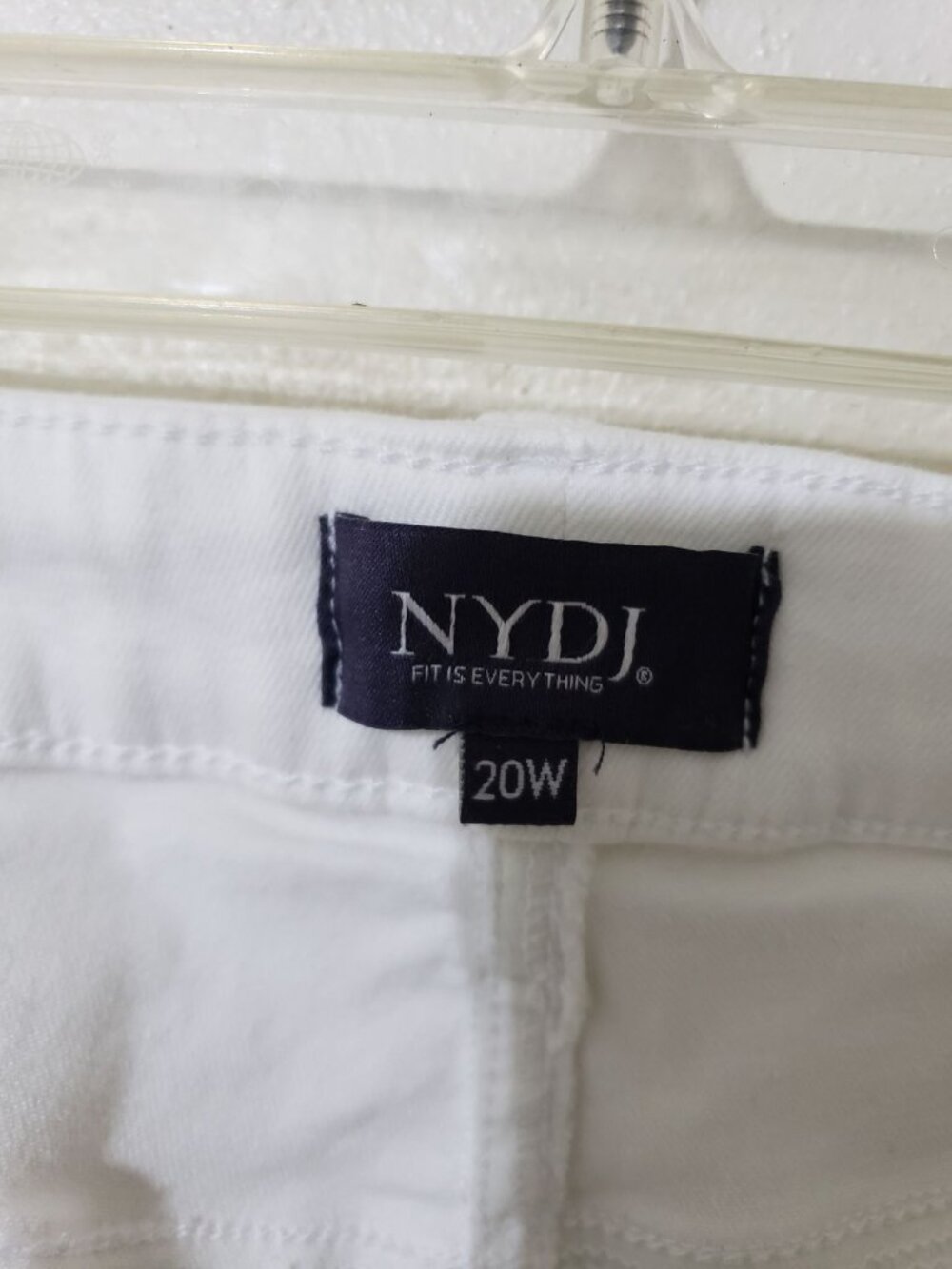 NYDJ white, plus size, barbara bootcut with liftxtuck technology jeans, size 20W - Picture 4 of 7